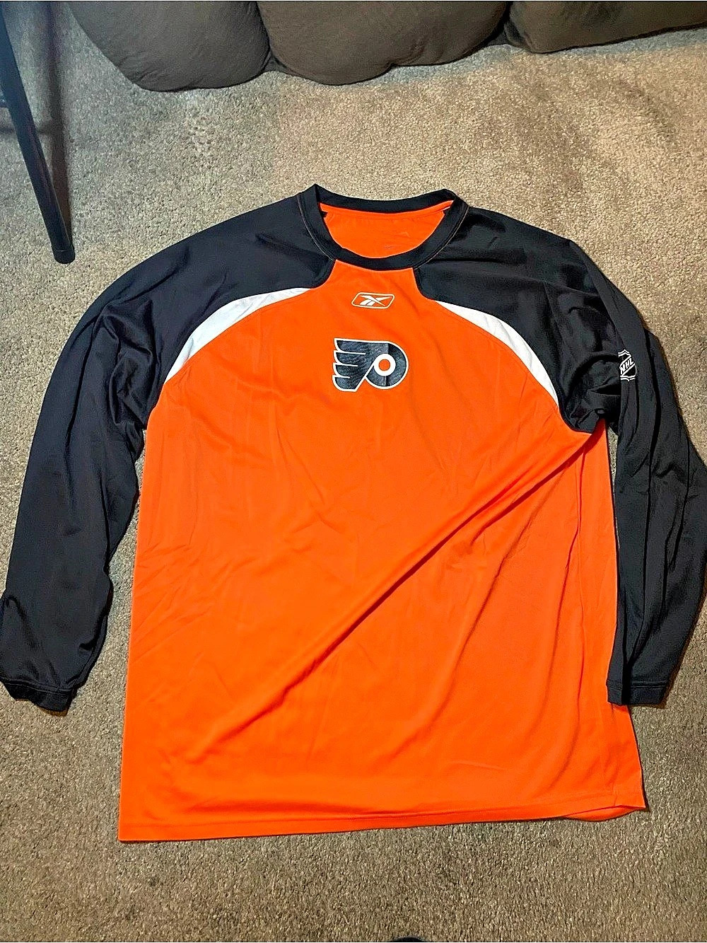 Reebok Philadelphia Flyers NHL Jersey Orange Black